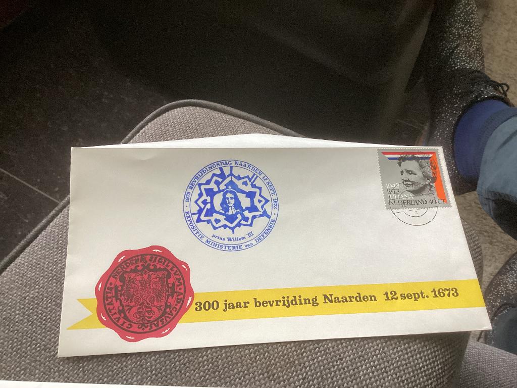 No1897 Veldpost 300 jaar bevrijding Naarden 12-9-1973 Neder, Ophalen, Onbeschreven, Nederland