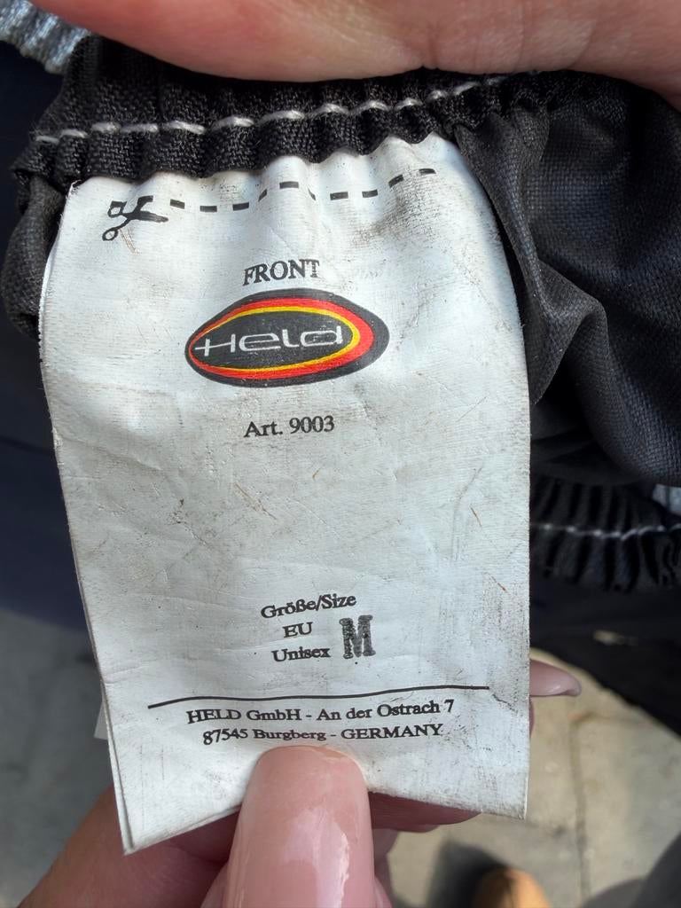 Held Motorhoes Maat M - Zilver/Zwart, Ophalen