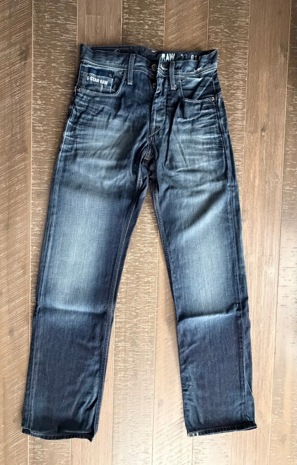 G-Star Raw 3301 Jeans - W28 L34, Ophalen of Verzenden, Gedragen, Blauw, Overige jeansmaten