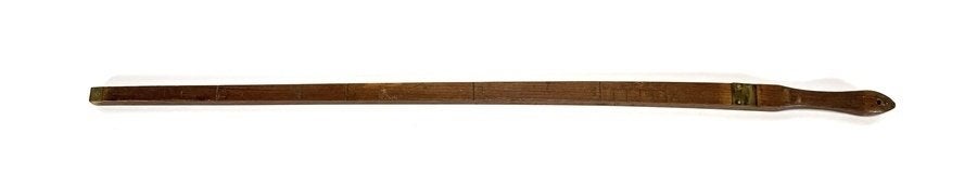 163. Houten meetstok met koperbeslag, 18e eeuw, Ophalen