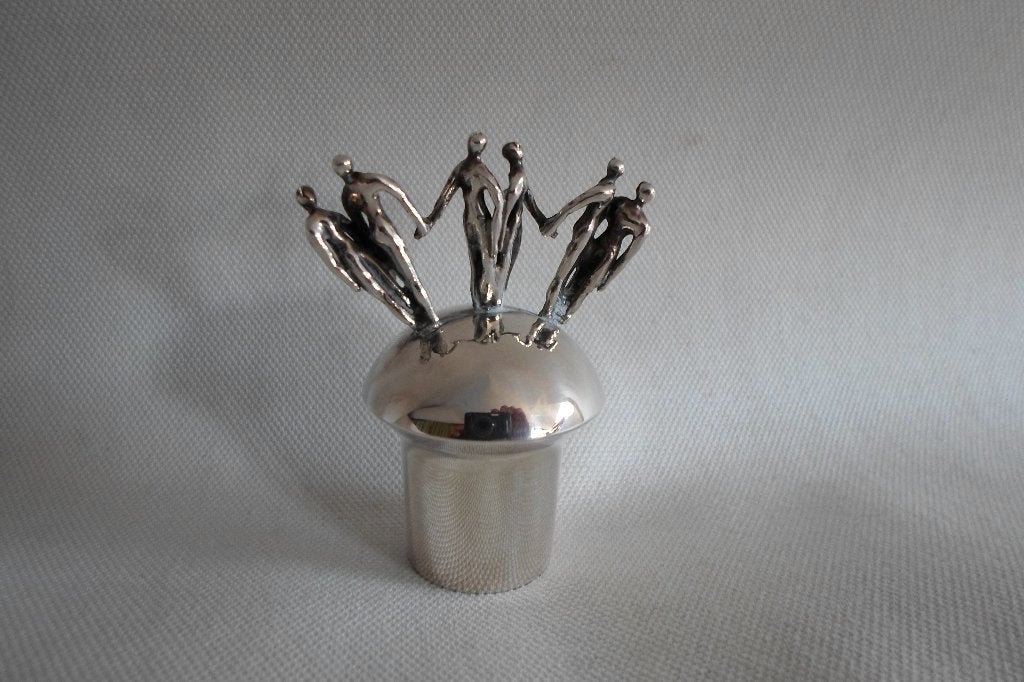 Corry Ammerlaan Flessen Stop, Ophalen of Verzenden, 7 cm, Overige typen, Metaal
