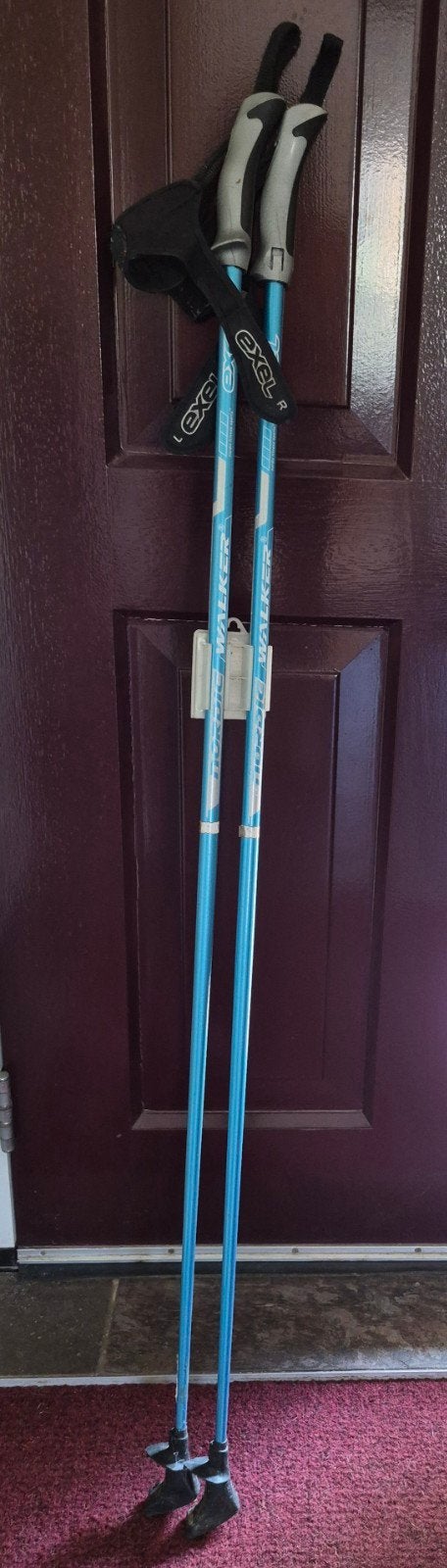 16 paar Exel Nordic Walking sticks in tas, diverse lengtes, Ophalen, Gebruikt, Wandelstok