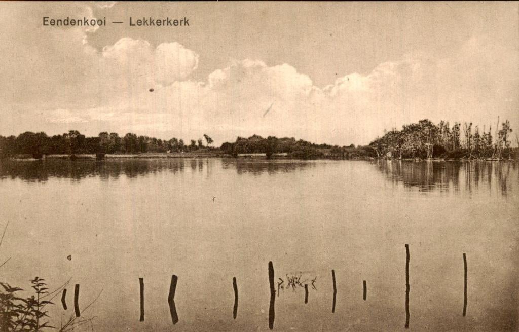 Lekkerkerk - Eendenkooi - vijver, Ophalen of Verzenden, 1920 tot 1940, Ongelopen, Zuid-Holland
