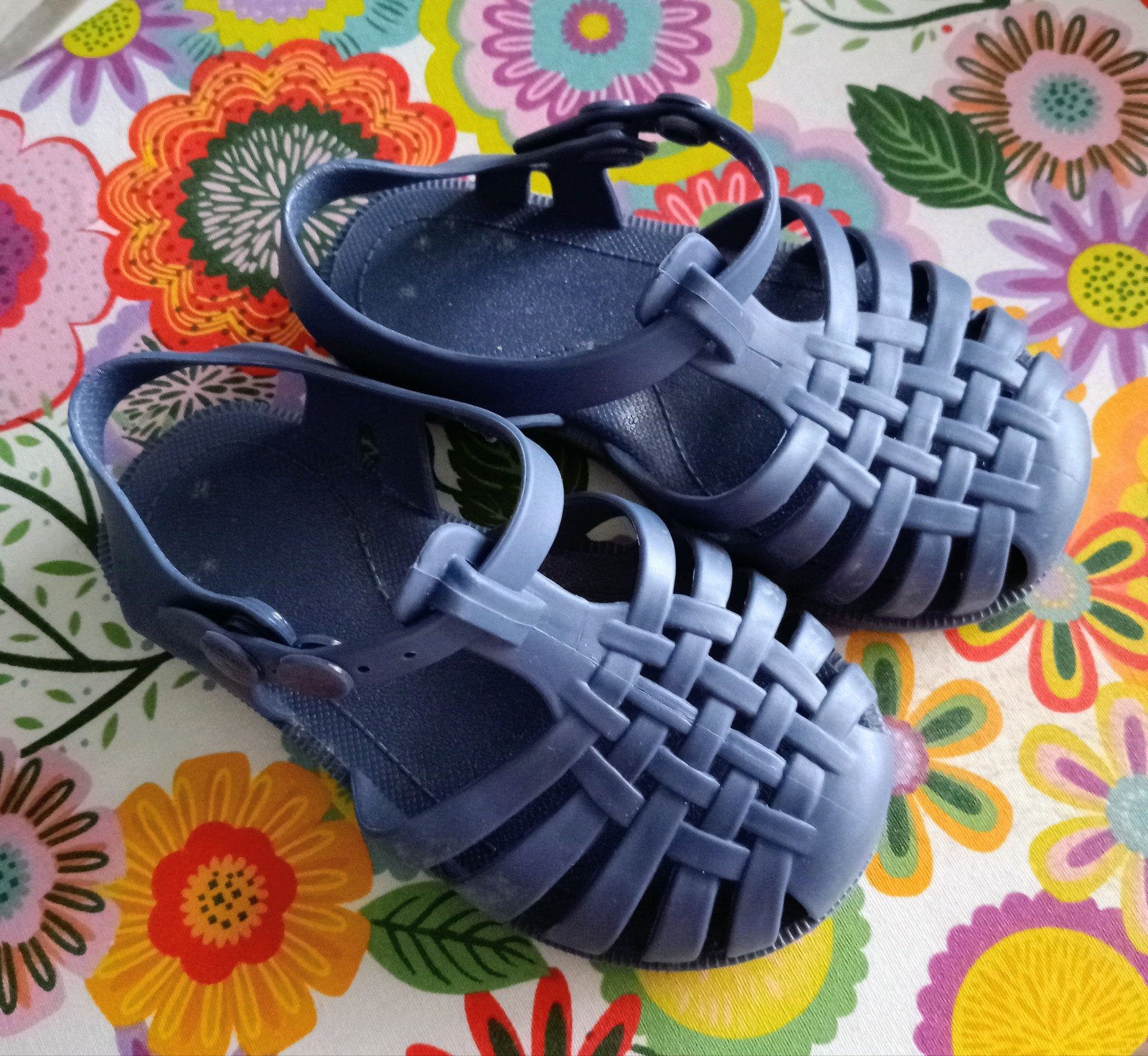 Waterschoenen Blauw Meisje/Jongen Mt 22/23, Gebruikt, Jongen of Meisje, Schoenen, Ophalen of Verzenden