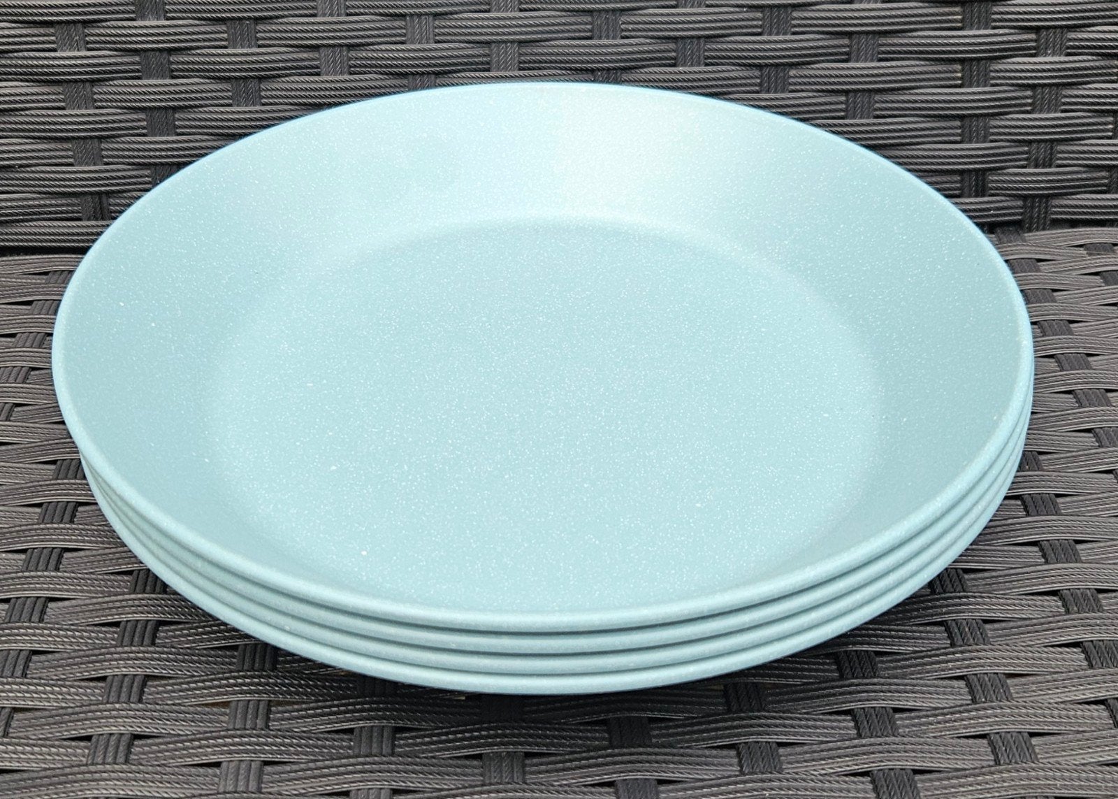 4 Mepal Bloom Pebble Green Diepe Borden, Ophalen of Verzenden
