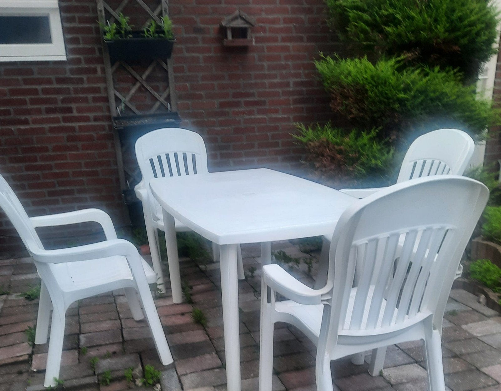 Tuinset tuintafel en stoelen, Tuin en Terras, Ophalen