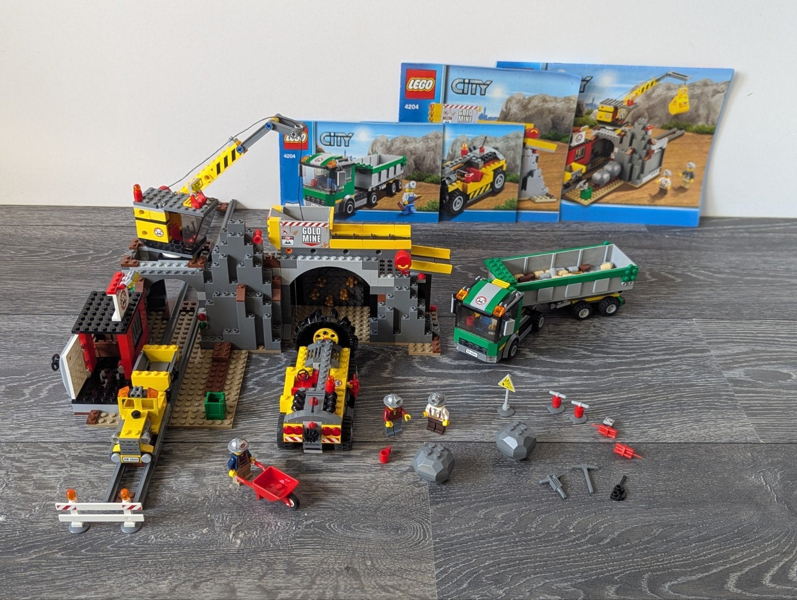 LEGO City 4204 Goudmijn met voertuigen en figuren, City, Lego, Ophalen of Verzenden, Zo goed als nieuw