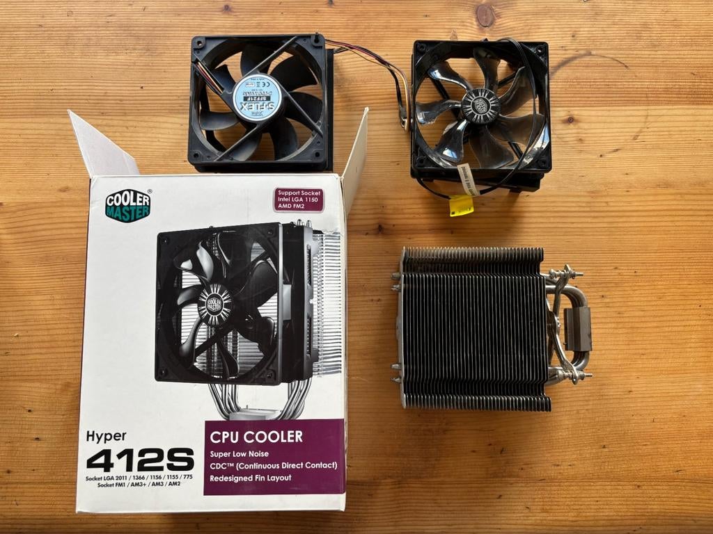 CPU koeler - Cooler Master Hyper 412S, Computers en Software, Ophalen of Verzenden, Luchtkoeling