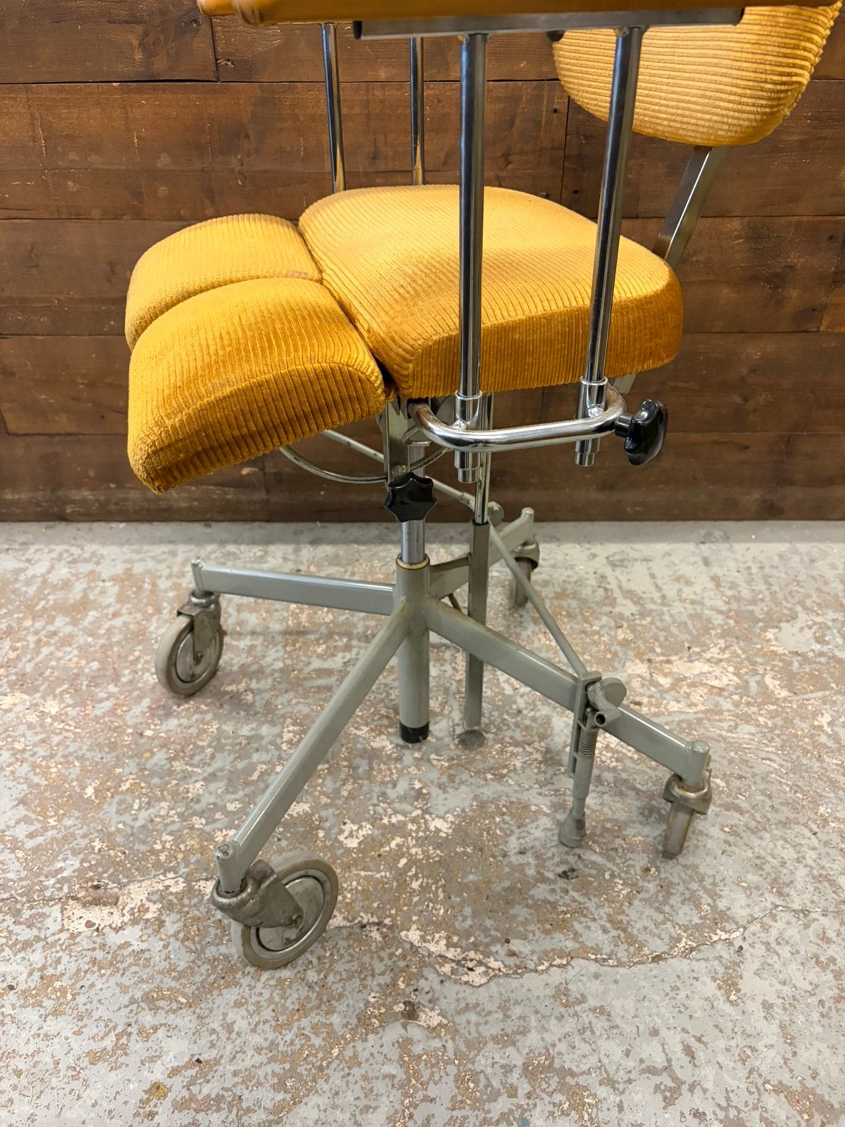 Vintage bureaustoel Mercado Rehab, Ophalen, ., Zwart, .