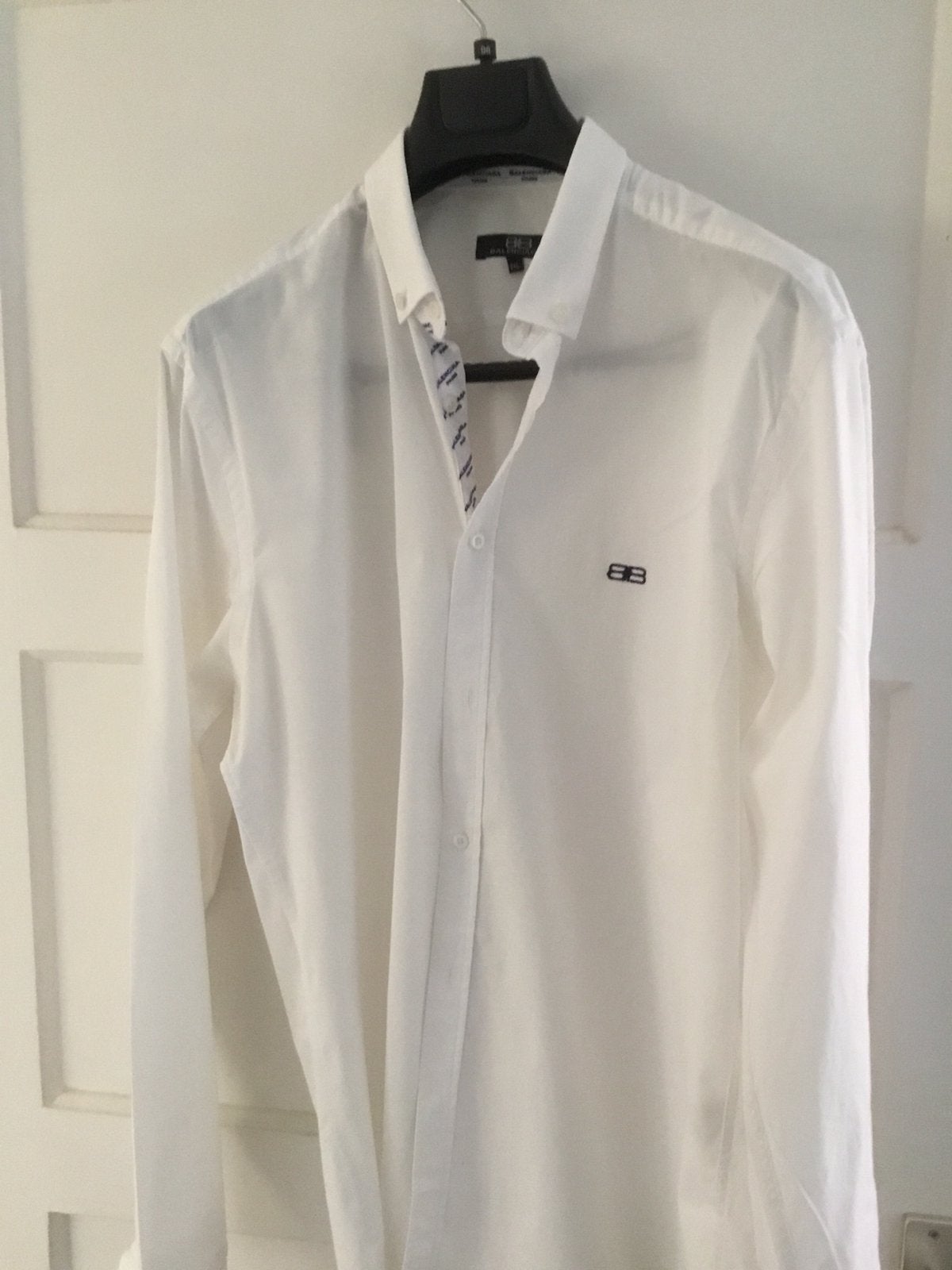 Balenciaga button-down overhemd, Kleding | Heren, Ophalen of Verzenden, Zo goed als nieuw, Overige maten, Wit