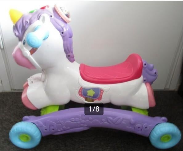 VTech hobbel paard / loopwagen - eenhoorn - unicorn, Ophalen of Verzenden, Gebruikt, 6 maanden tot 2 jaar