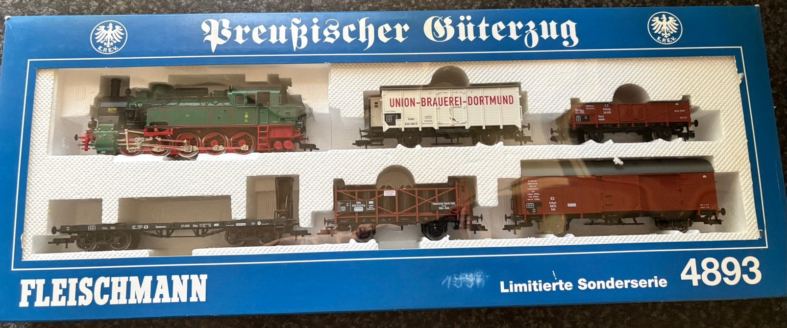Fleischmann 4893 H0 6 delige Digitale Pruisische trein set, Hobby en Vrije tijd, Ophalen of Verzenden, Zo goed als nieuw