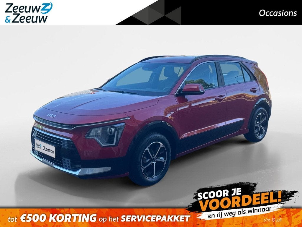 Kia Niro 1.6 GDi Hybrid DynamicLine | NAVI | NL-AUTO | GARAN, Auto's, Gebruikt, Euro 6, Leder en Stof, Origineel Nederlands