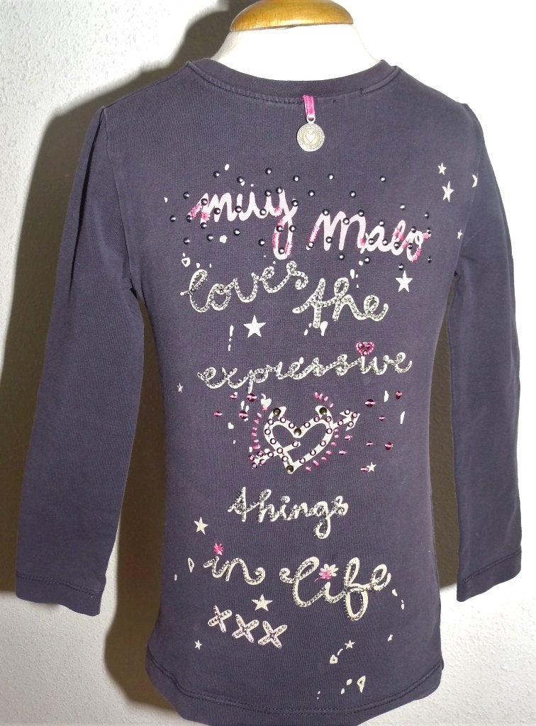 mooie Muy Malo lonsgsleeve maat 104, Meisje, Ophalen of Verzenden, Zo goed als nieuw, Shirt of Longsleeve