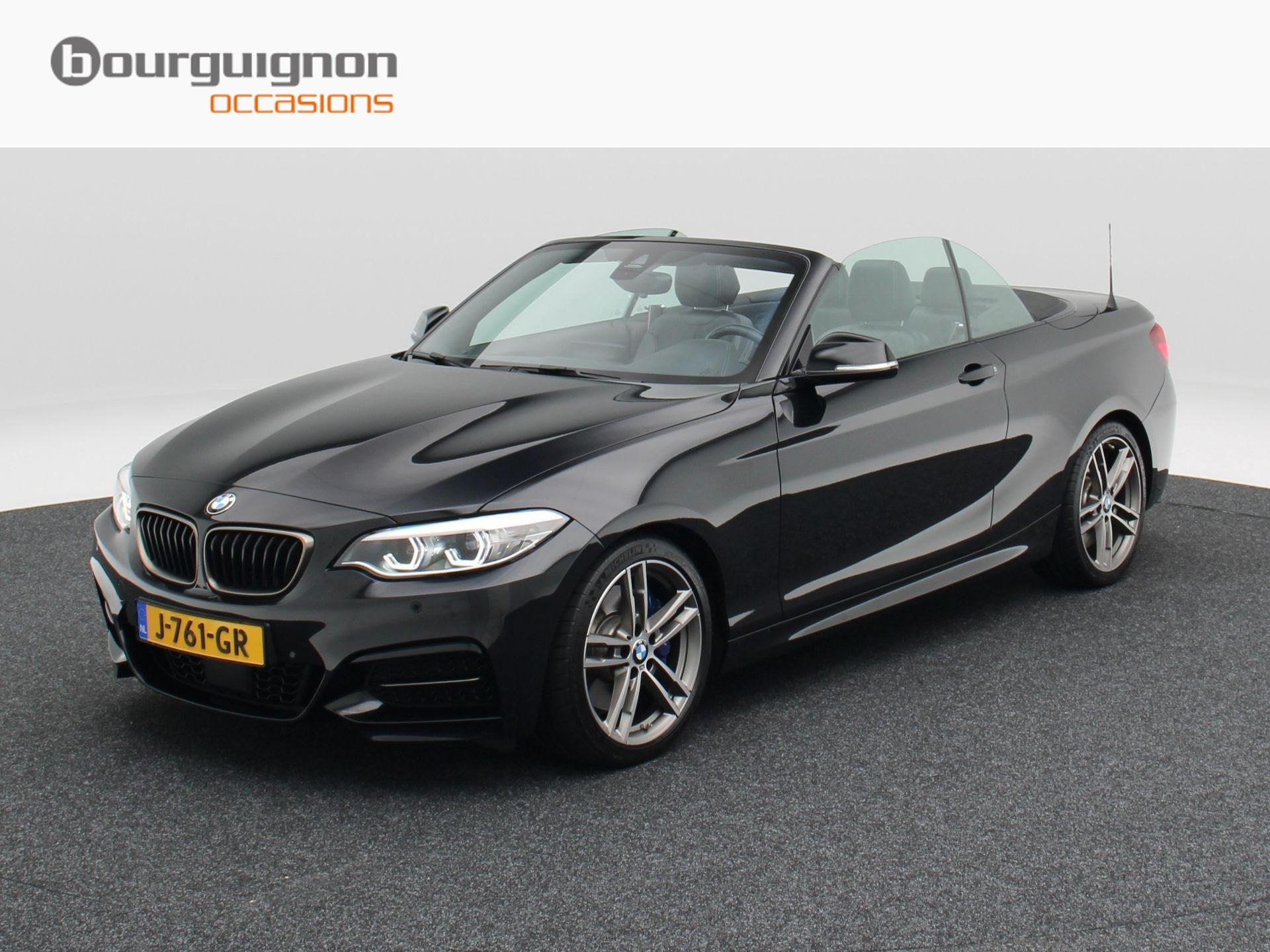 BMW 2-serie Cabrio M240i 340 Pk xDrive High Executive | Stoe, Auto's, Gebruikt, Cabriolet, 4 stoelen, Leder