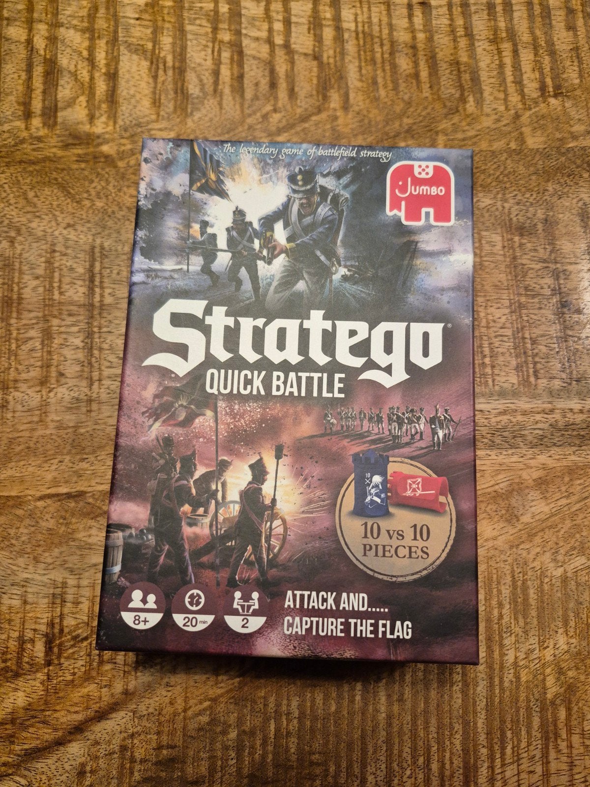 Stratego Quick Battle - Compact Strategisch Bordspel, Ophalen, Jumbo, Een of twee spelers, Zo goed als nieuw