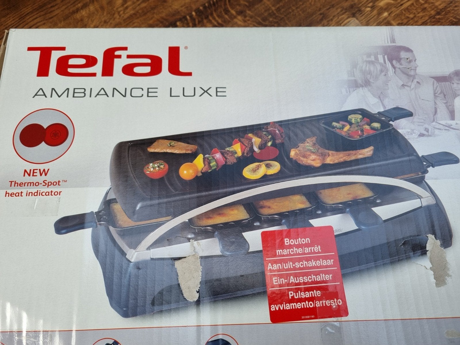 Tefal Ambiance Luxe Raclette Grill - Zo goed als nieuw, Witgoed en Apparatuur, Gourmetstellen, Ophalen, Zo goed als nieuw, 8 personen of meer