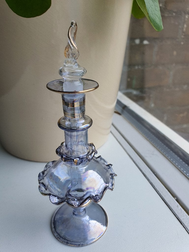 Vintage parfumflesje Regency Paris blauw in doos, Ophalen of Verzenden