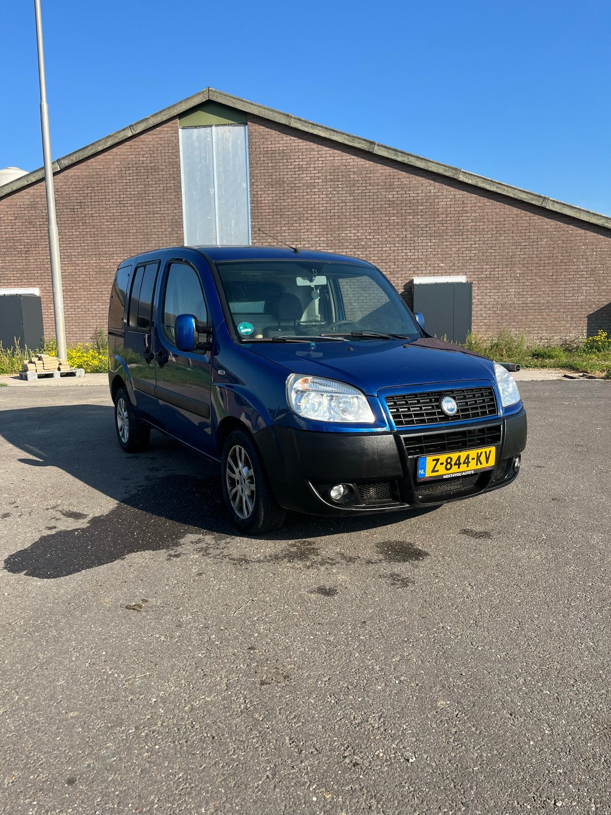Fiat Doblo 1.4 2006 Blauw, Auto's, Voorwielaandrijving, Doblo, Blauw, 14 km/l