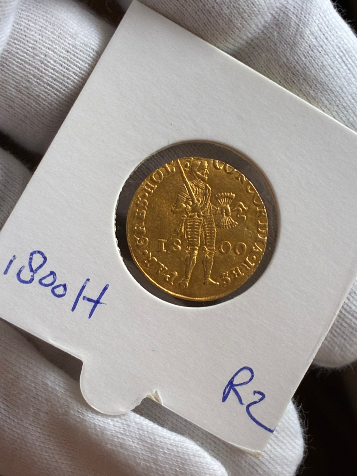 Bataafsche Republiek, gouden dukaat Holland 1800 (R2), Ophalen of Verzenden, Vóór koninkrijk, Overige waardes