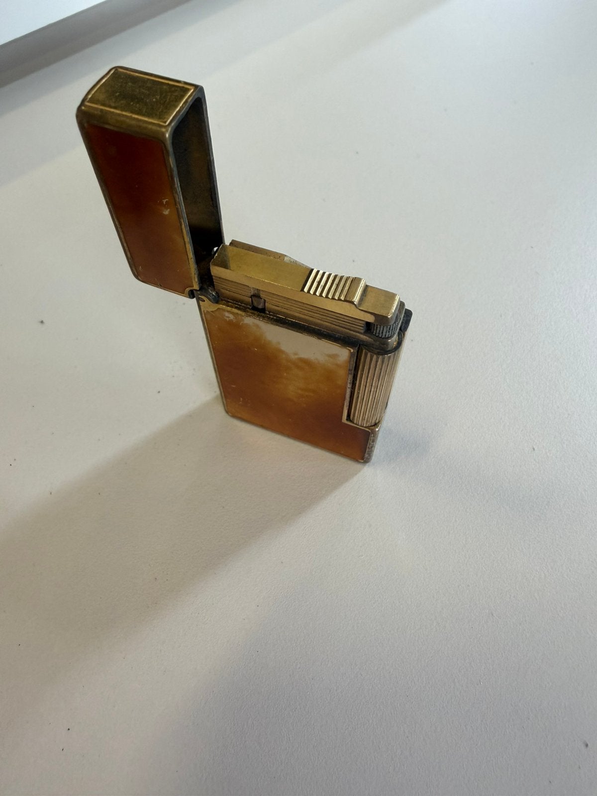 Vintage S.T Dupont aansteker, Ophalen, Zo goed als nieuw, Overige materialen