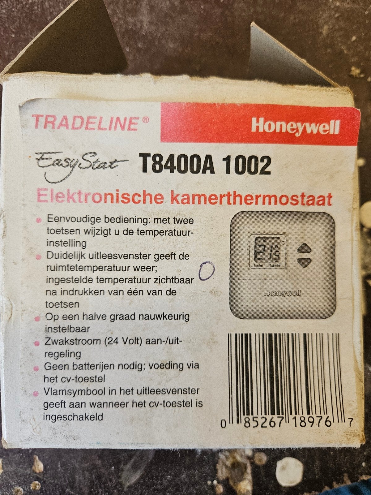 thermostaat honeywell T8400A 1002, Doe-het-zelf en Verbouw, Thermostaten, Ophalen, Nieuw