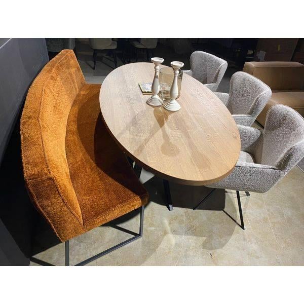 Lara eettafelbank voor aan de ovale eettafel, Huis en Inrichting, Stoelen, Ophalen, Nieuw, Leer, Vijf, Zes of meer stoelen