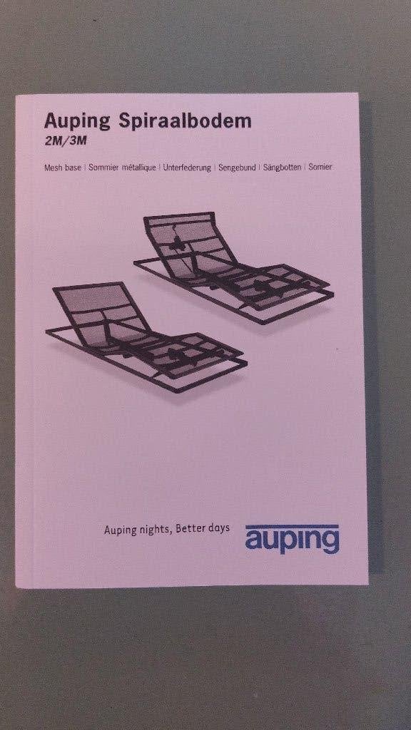 Auping spiraalbodem 120x210 2 motoren evt incl bed Auronde, Ophalen, Gebruikt, Eenpersoons, 210 cm