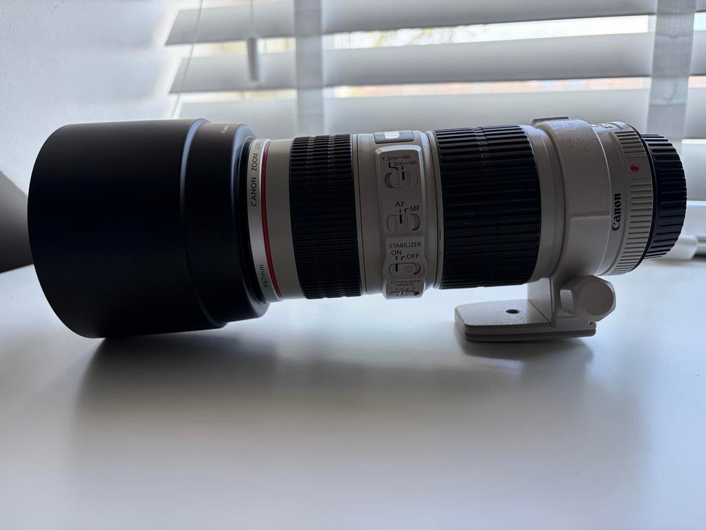 Canon EF 70-200mm f/4L IS USM Telelens, Audio, Tv en Foto, Fotografie | Lenzen en Objectieven, Ophalen of Verzenden, Zo goed als nieuw