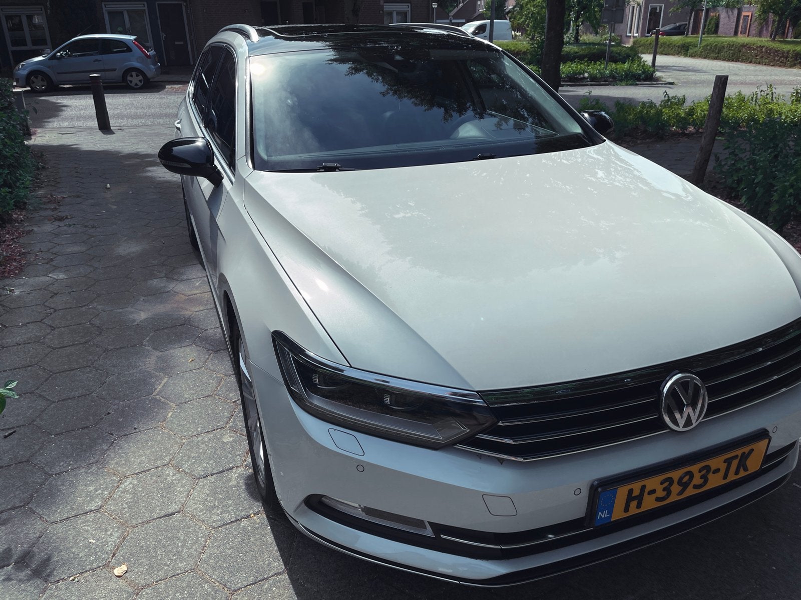 Volkswagen Passat 2.0 TSI 221 pk 2016 Vol Opties, Auto's, 4 cilinders, Wit, Leder, Stationwagon