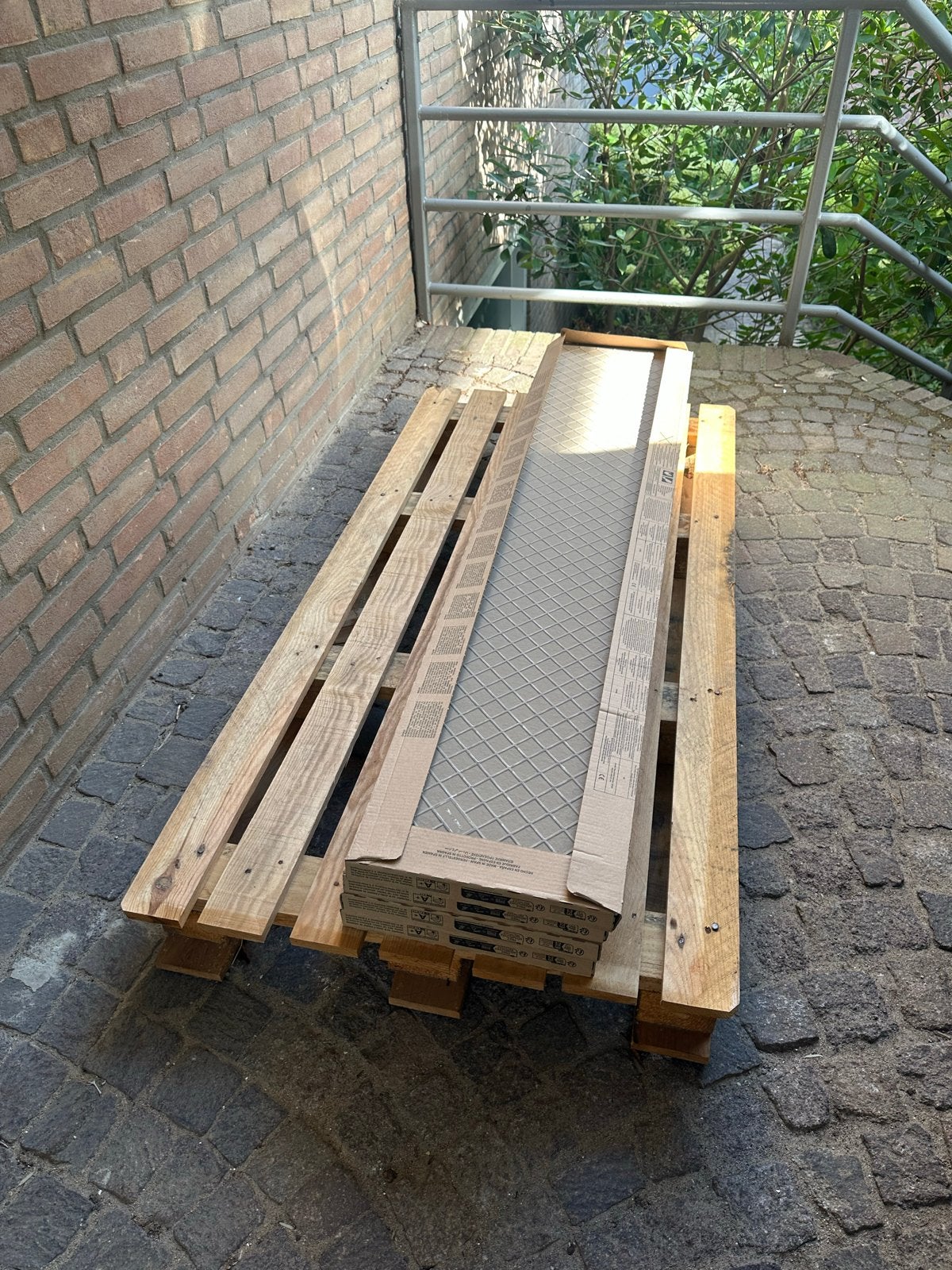12 Keramische tegels houtlook 150x30 cm – 5,4 m², Ophalen, 60 cm of meer, Keramiek, Nieuw