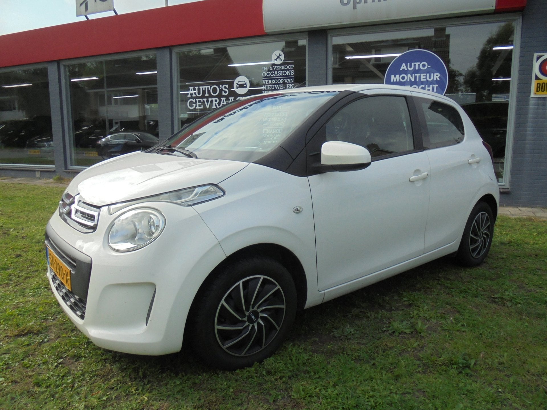 Citroen C1 1.0 e-VTi Feel 5drs Incl Bovag Garantie, Airco,, Stof, Gebruikt, 4 stoelen, C1