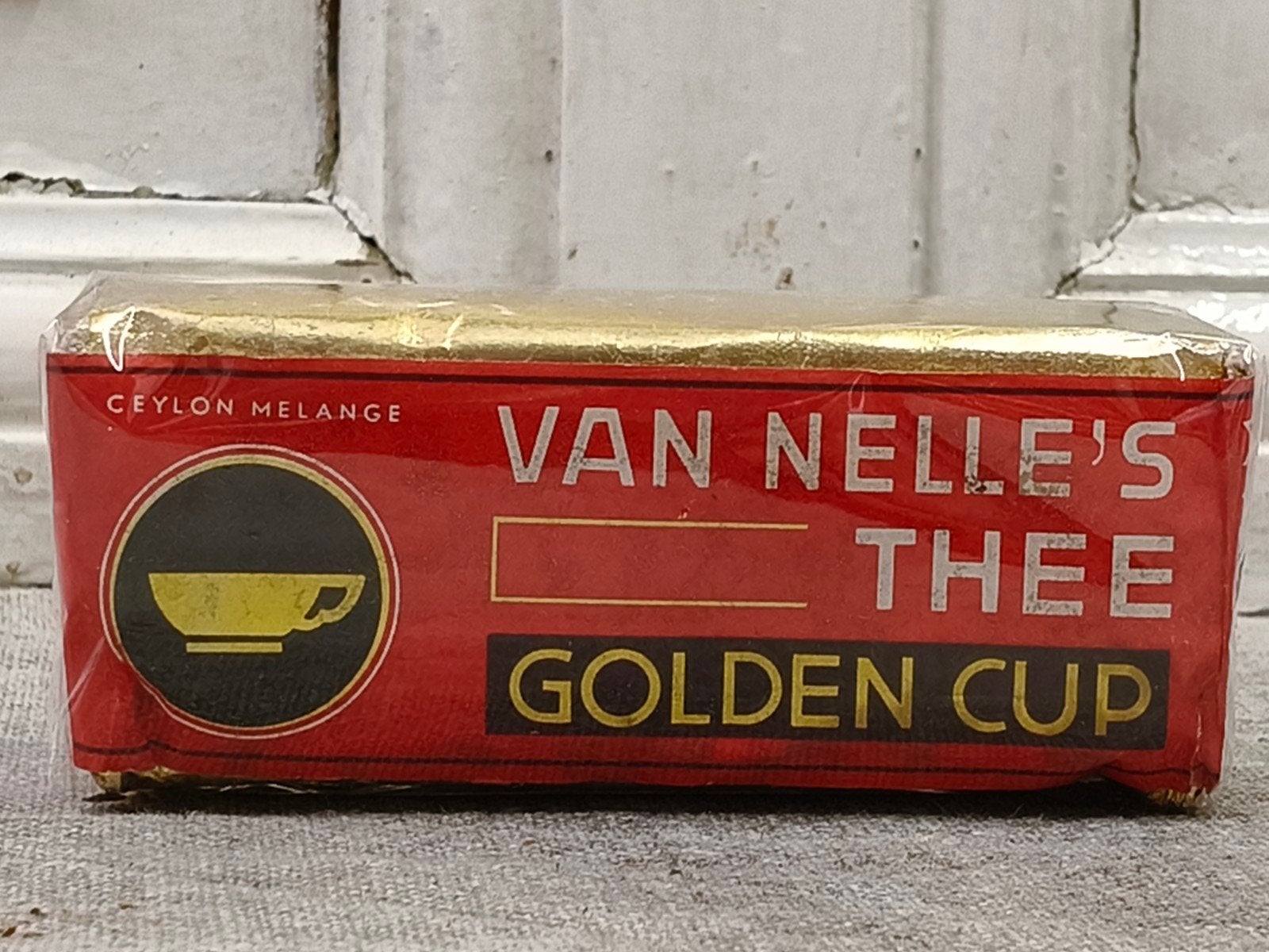 Oud vol pakje Van Nelle's thee Golden Cup, Ophalen of Verzenden, Gebruikt