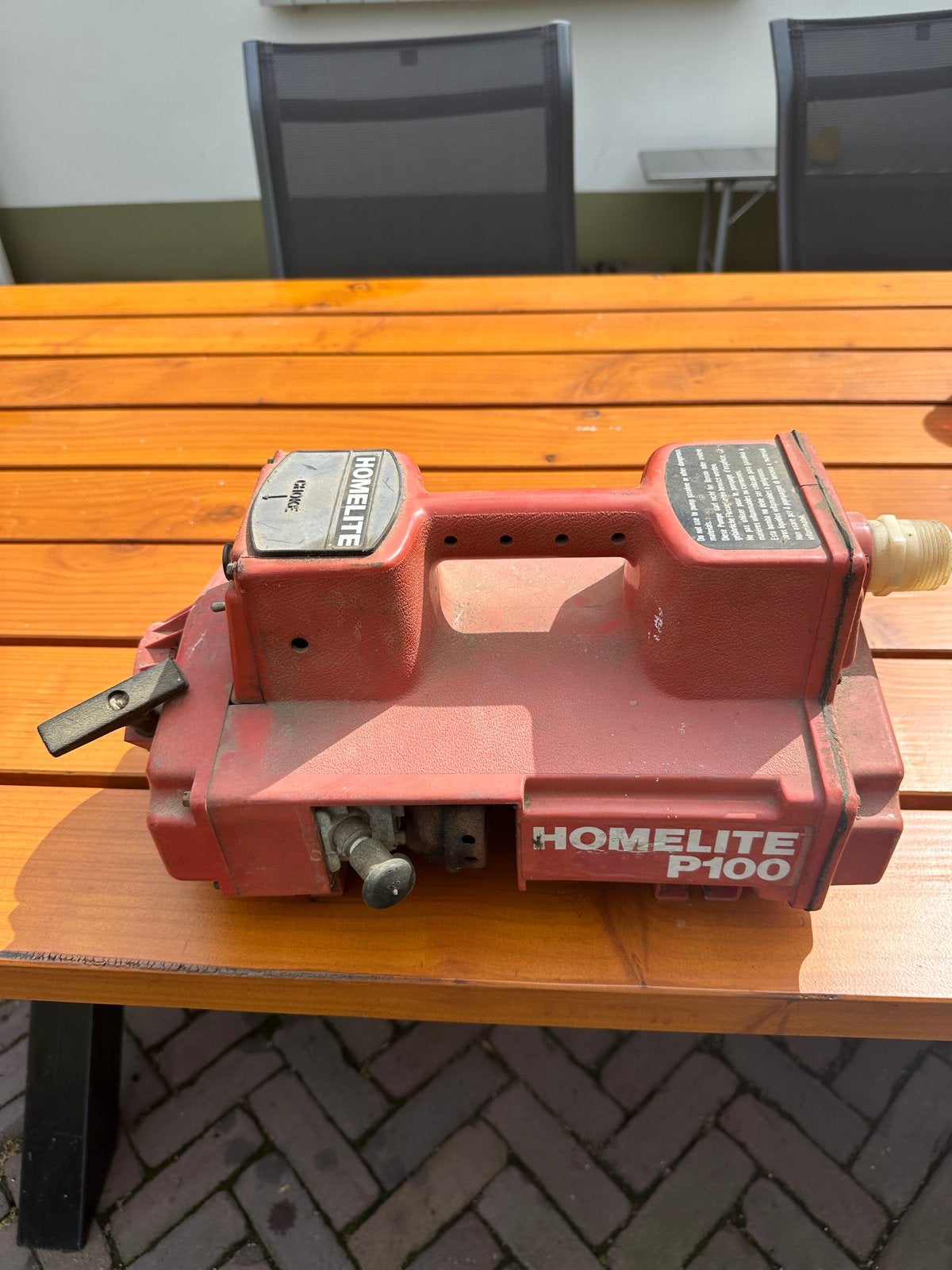 Homelite P100 Benzine Waterpomp - Gebruikt, Tuin en Terras, Waterpompen, Ophalen of Verzenden, Gebruikt, Accu, Overige typen