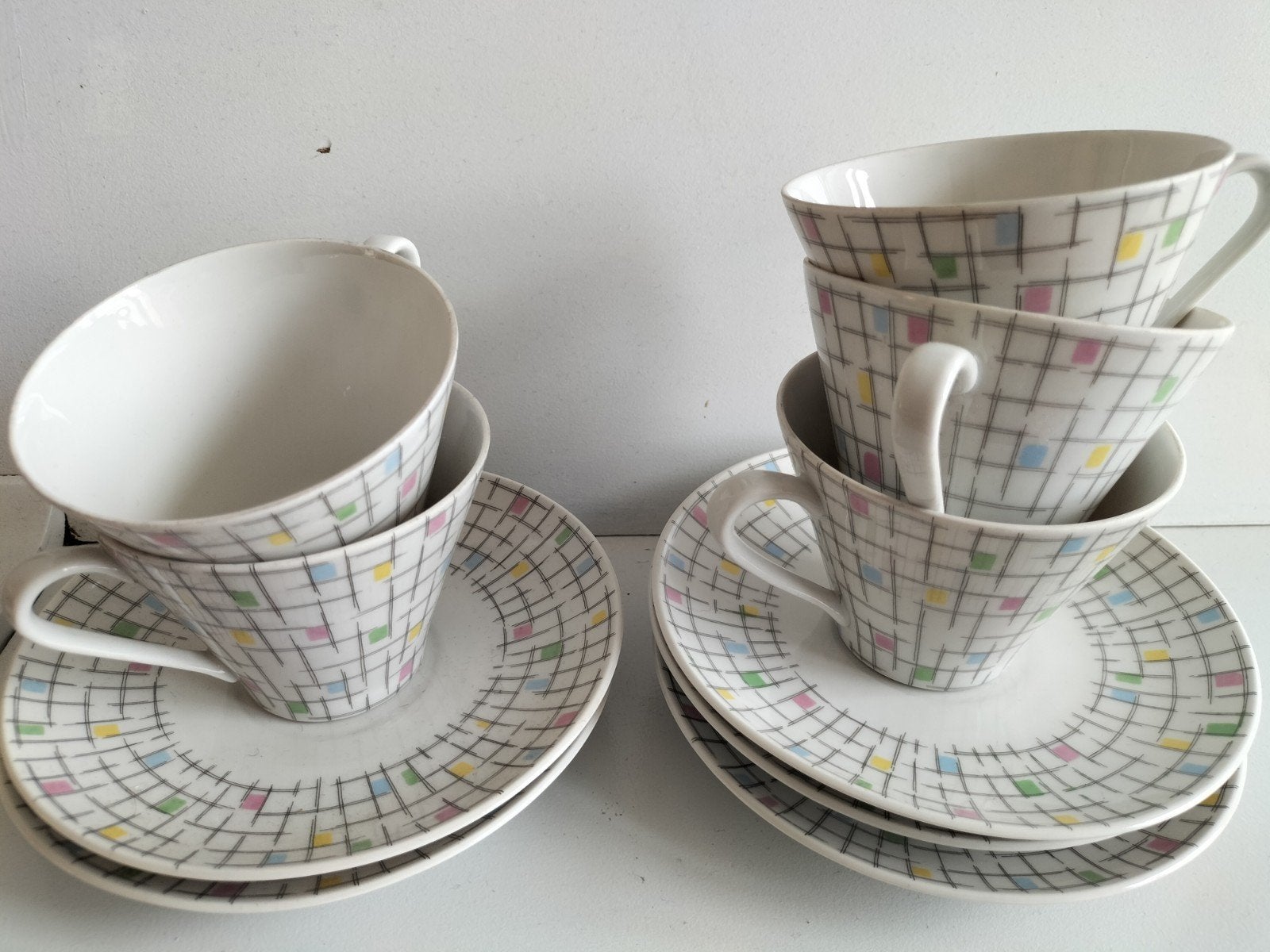 Vintage Schumann Arzberg Bavaria Porseleinen Koffieservies, Antiek en Kunst, Ophalen of Verzenden