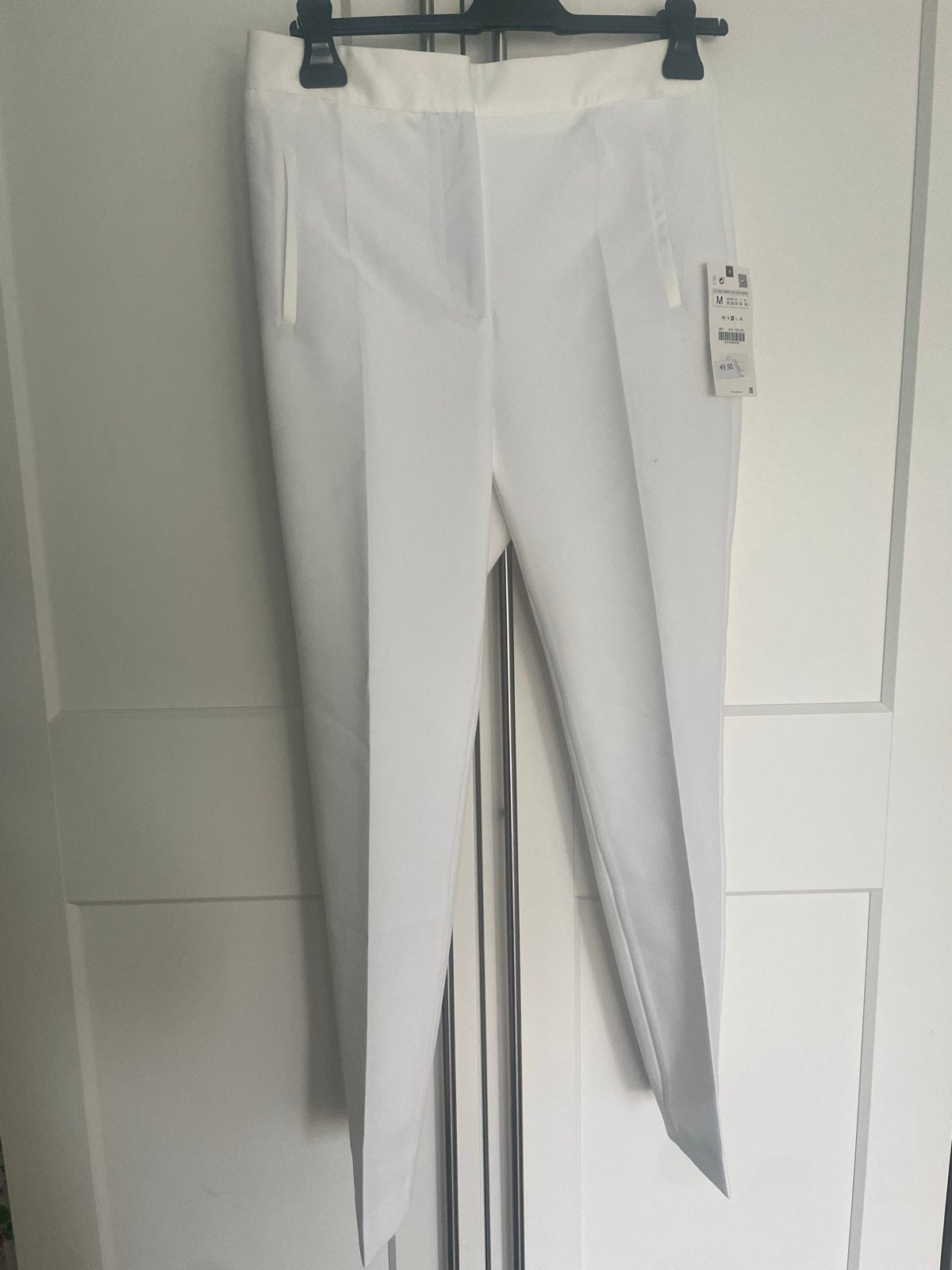 Nieuwe witte Zara broek maat M, Maat 38/40 (M), Wit, Nieuw, Ophalen of Verzenden