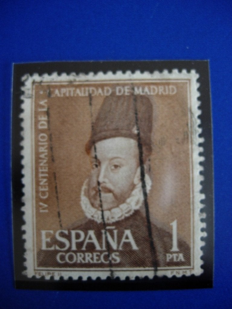 Spanje Madrid 400 jr hoofdstad, Postzegels en Munten, Verzenden, Gestempeld