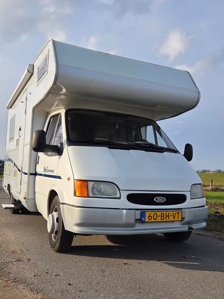 Chausson alkoof camper, 6 slaapplaatsen, Caravans en Kamperen, Campers, Koelkast, Fiat, Chausson, Bestuurdersdeur