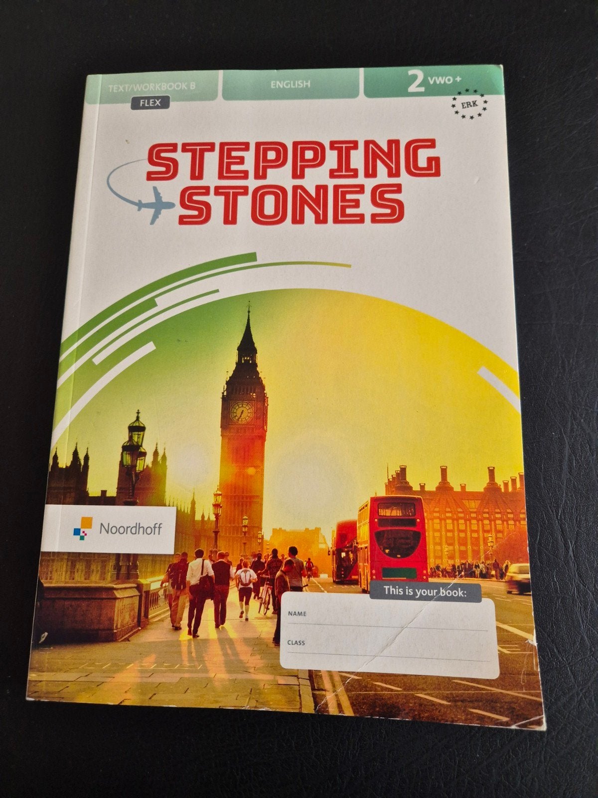 Stepping Stones Engels VWO+ 2 Tekst/Werkboek B Noordhoff, Ophalen of Verzenden, Zo goed als nieuw, VWO, Engels
