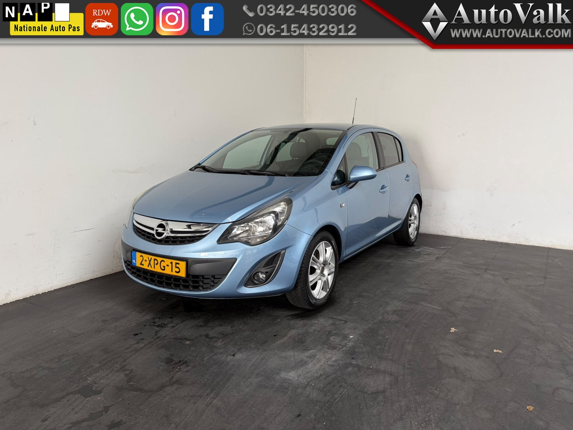 Opel Corsa 1.4-16V BlitZ. Stoel/Suurverw! (bj 2014), Auto's, Opel, Voorwielaandrijving, Gebruikt, 4 cilinders, Blauw