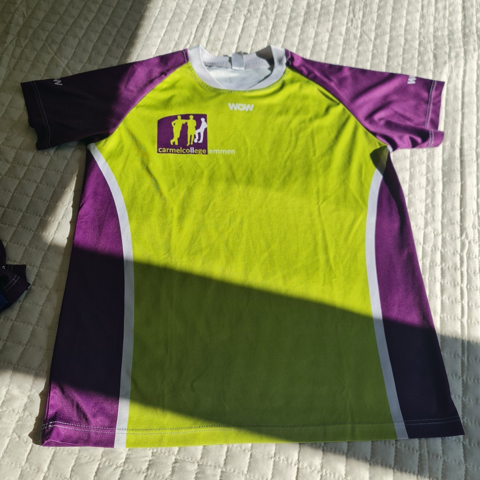 Sportkledingpakket Carmel College Emmen - Voetbal, Ophalen of Verzenden, Gedragen, Paars, Voetbal