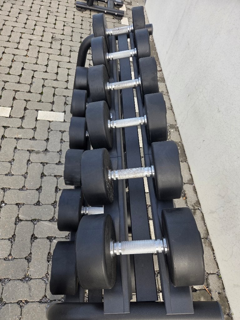 Dumbbells nooit gebruikt 22,5 t/m 35 kg incl rack, Ophalen, Nieuw, Benen, Dumbbell