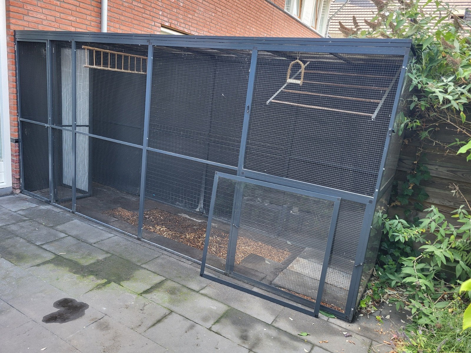 Volière te koop – Compleet ingericht  – 400 x 100 x 186,5 cm, Ophalen, 110 cm of meer, 100 cm of meer