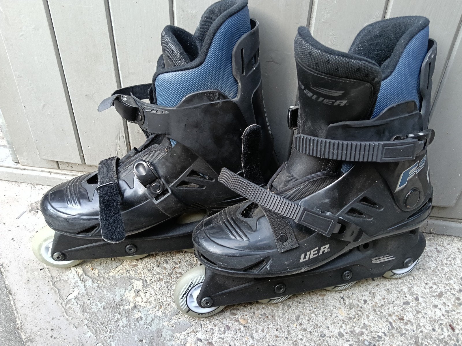 Zwarte Bauer inline skates maat 42,5, Gebruikt, Bauer, Dames, Ophalen of Verzenden