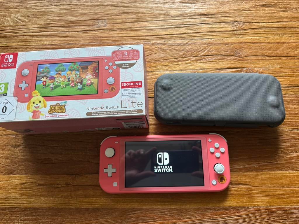 Nintendo switch lite animal crossing edition, Ophalen, Zo goed als nieuw