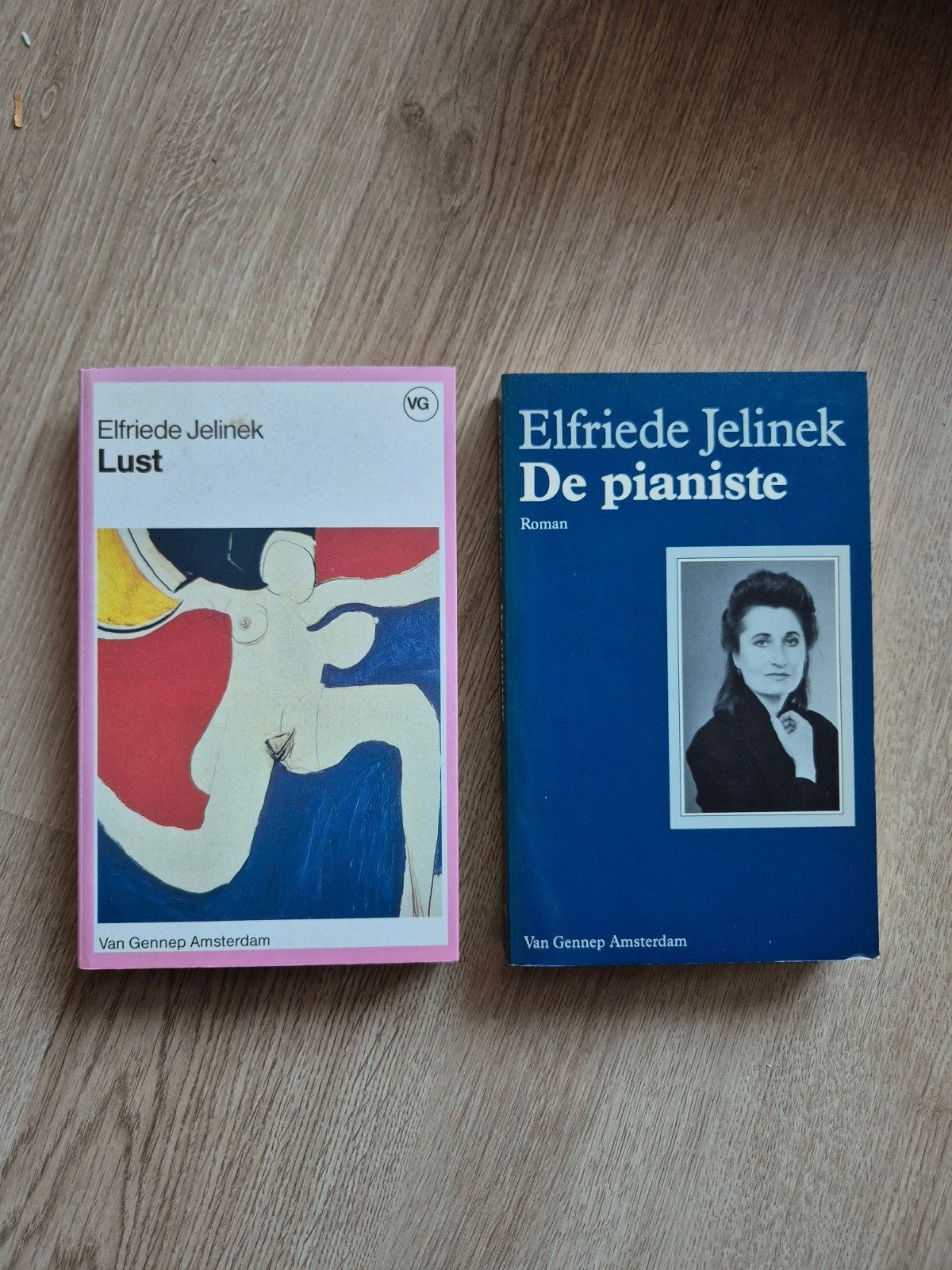 2 Boeken Elfriede Jelinek - Lust & De pianiste (Van Gennep), Ophalen of Verzenden, Gelezen