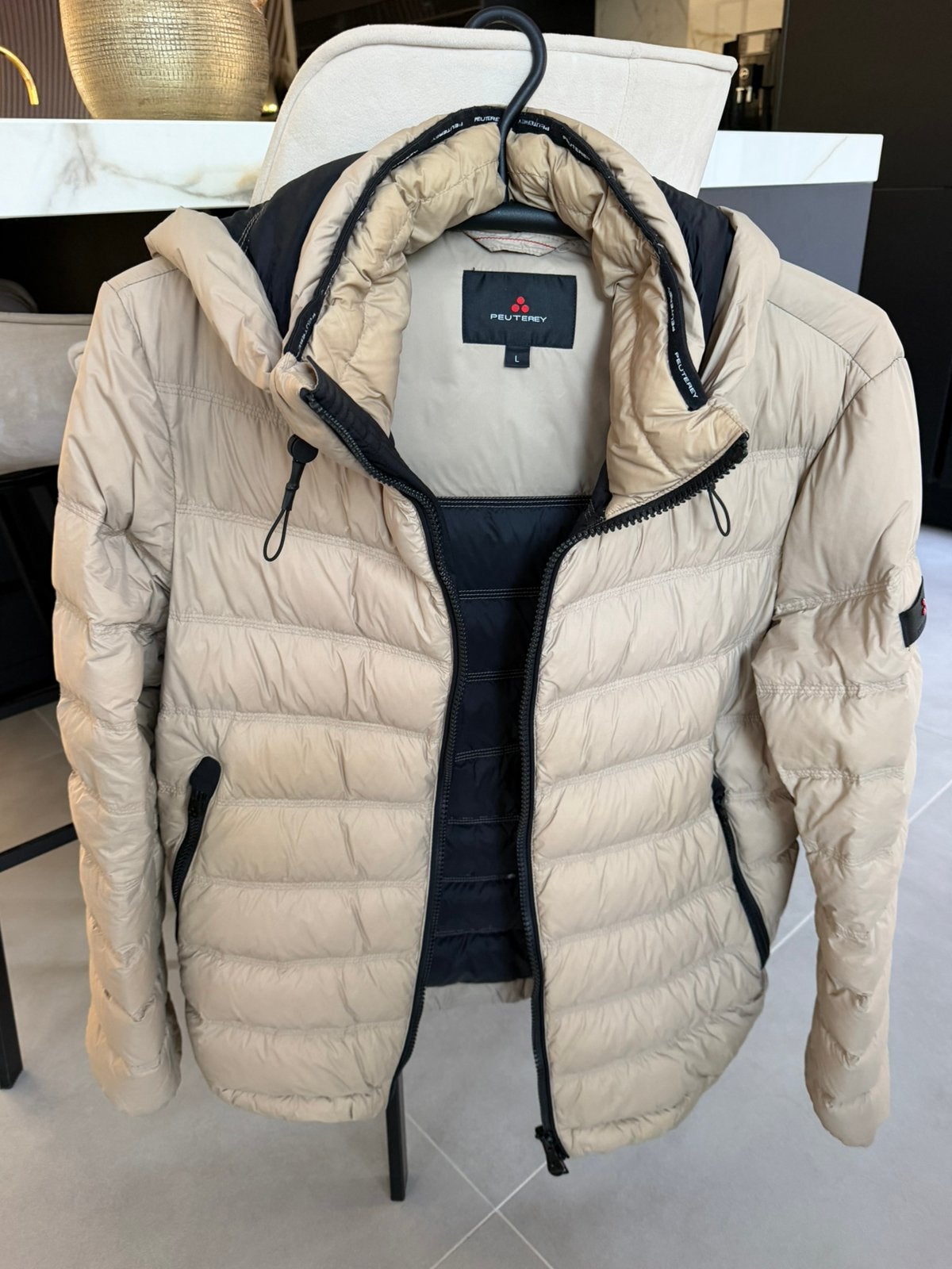Peuterey winterjas, Ophalen of Verzenden, Zo goed als nieuw, Maat 52/54 (L), Beige