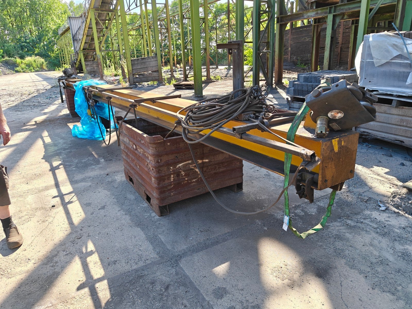 Te koop: Hangkraan 8,8 meter + Verlinde VE10 elektrische tak, Ophalen, Gebruikt