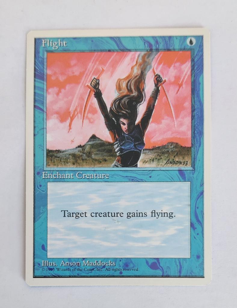 Flight Fourth Edition MTG Near Mint, Ophalen of Verzenden, Zo goed als nieuw, Losse kaart