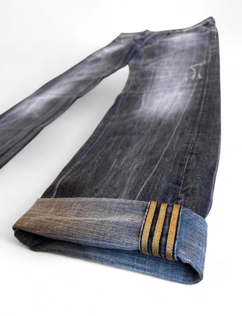 Diesel x Adidas Larkee Jeans 31x34  Made in Italy 2009, Ophalen of Verzenden, Gedragen, Blauw, W32 (confectie 46) of kleiner